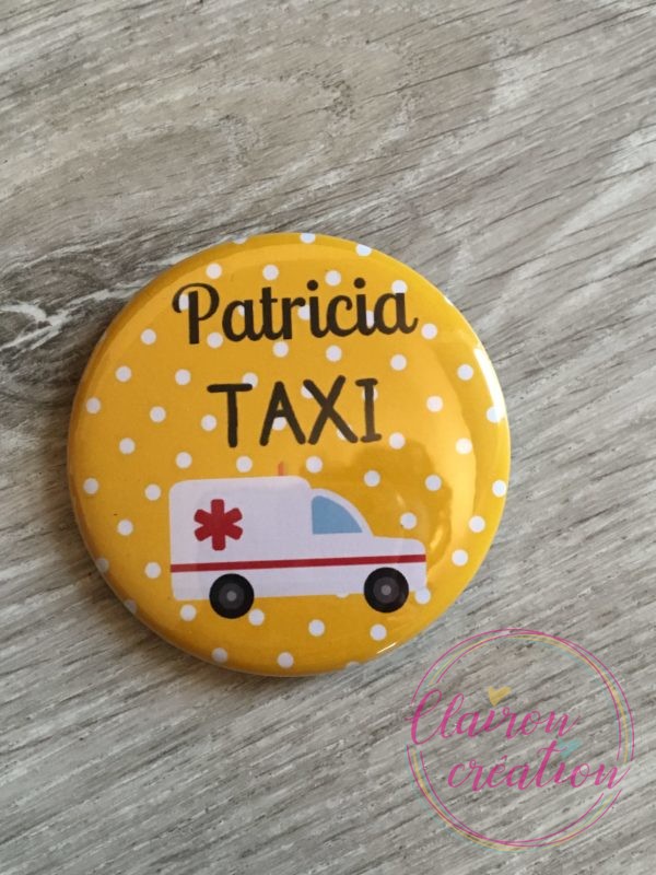 Badge Prénom + Taxi