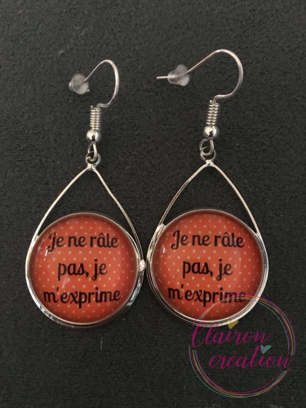 Boucles triangles Je ne râle pas, je m'exprime
