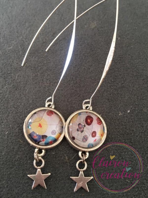 Boucles hameçon couleur pastel