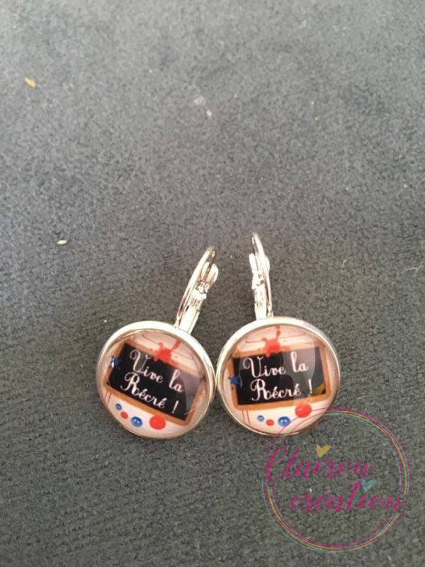 Boucles dormeuses vive la récré maitresse