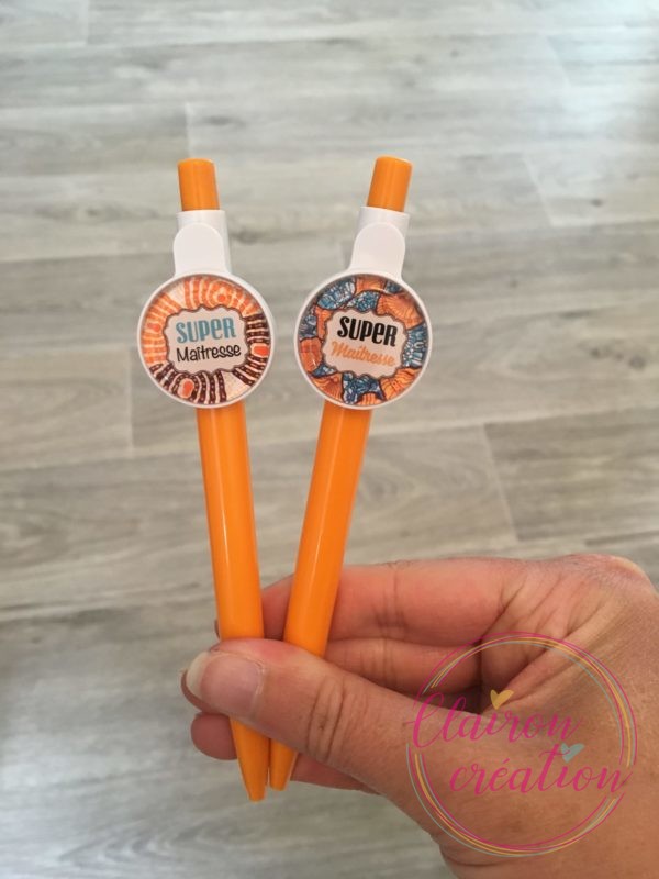 Crayon Orange au choix Super Maîtresse