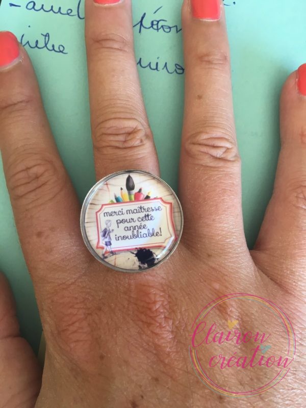 Bague Merci Maîtresse pour cette année