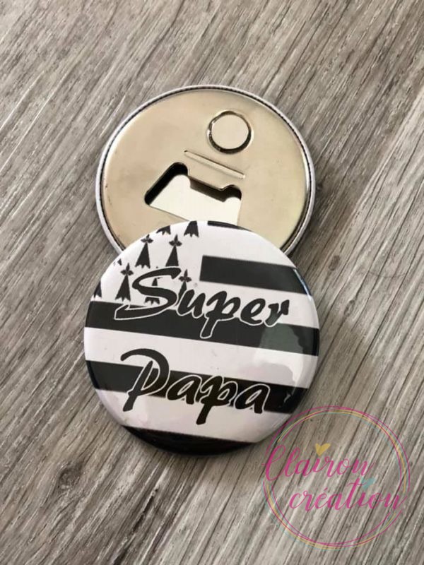 Décapsuleur Magnétique Super Papa breton