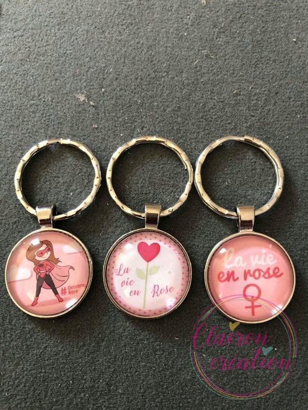🎀 Octobre Rose 🎀   Porte Clé au choix