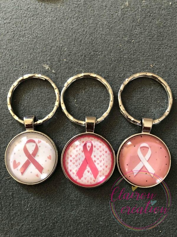 🎀 Octobre Rose 🎀   Portes Clés Ruban au choix