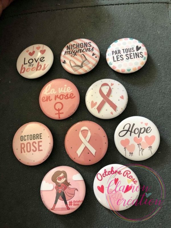 🎀 Octobre Rose 🎀   Badges au choix