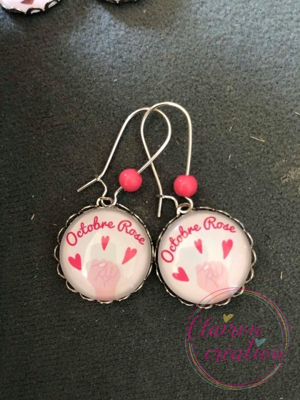 🎀 Octobre Rose 🎀  Boucles poing levé