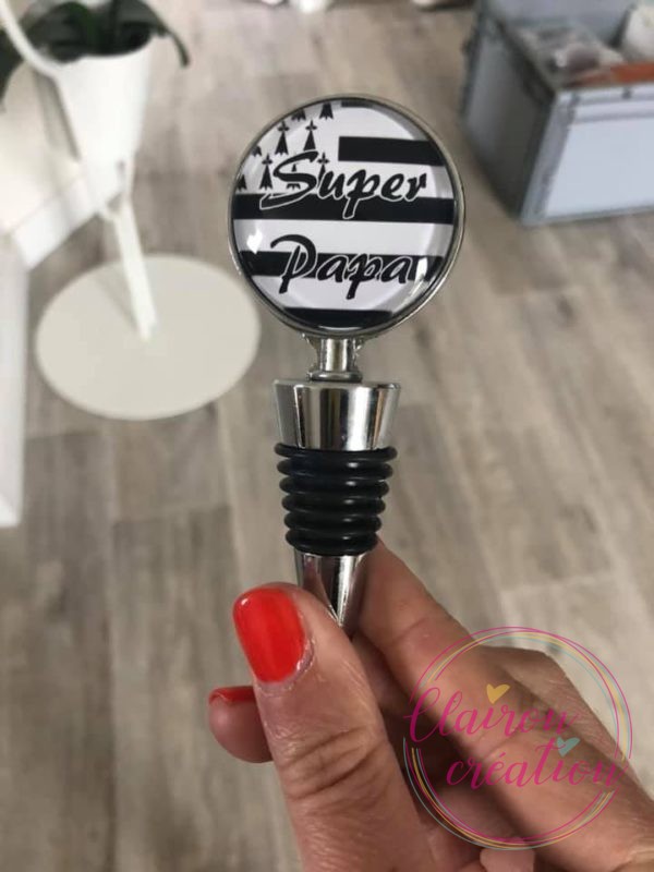 Bouchon Super Papa Drapeau Breton