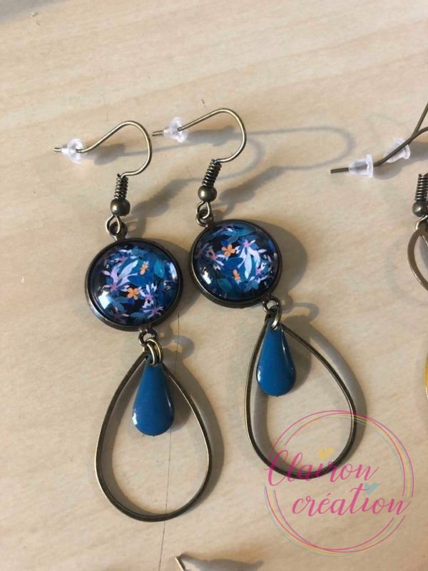 Boucles pendantes feuillage (67)