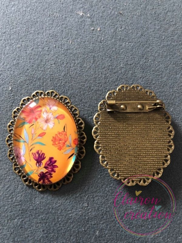 Broche automnale fleurie  (48)