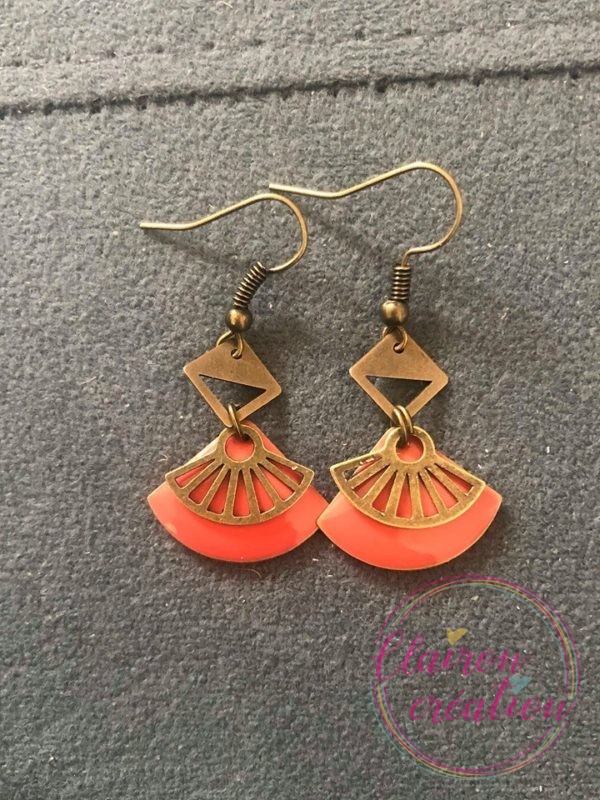 Boucles Amérindienne corail