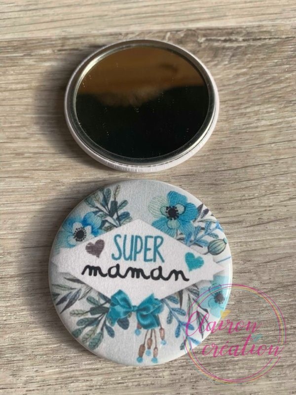 Miroir de poche super maman