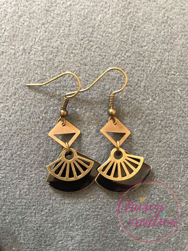 Boucles Amérindienne Sequin Noir