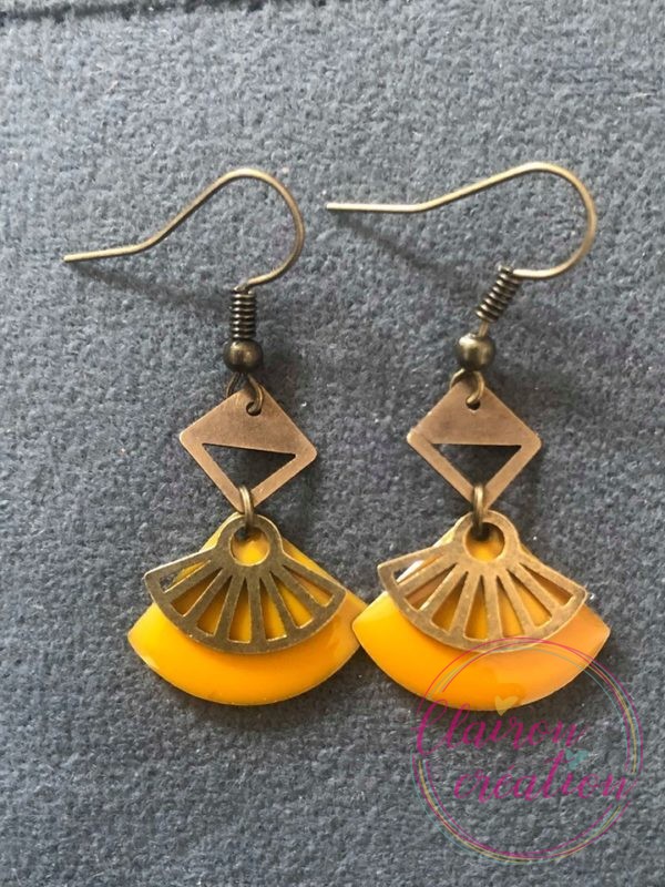 Boucles Amérindienne Jaune