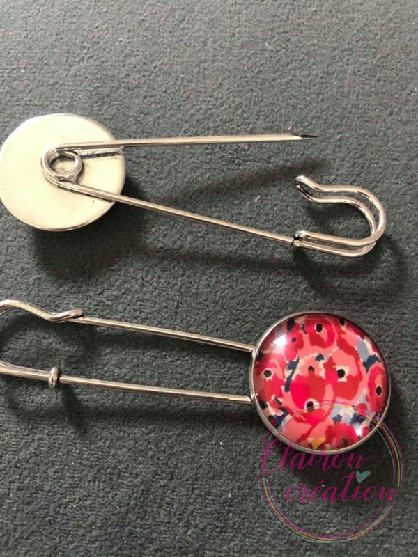 Broche tulipes rouge