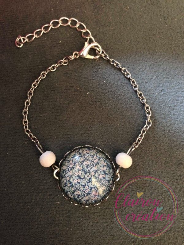 Bracelet petites Fleurs Bleues