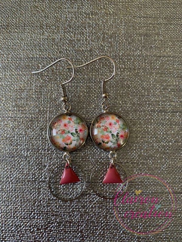 Boucles pendantes Fleurs des Champs