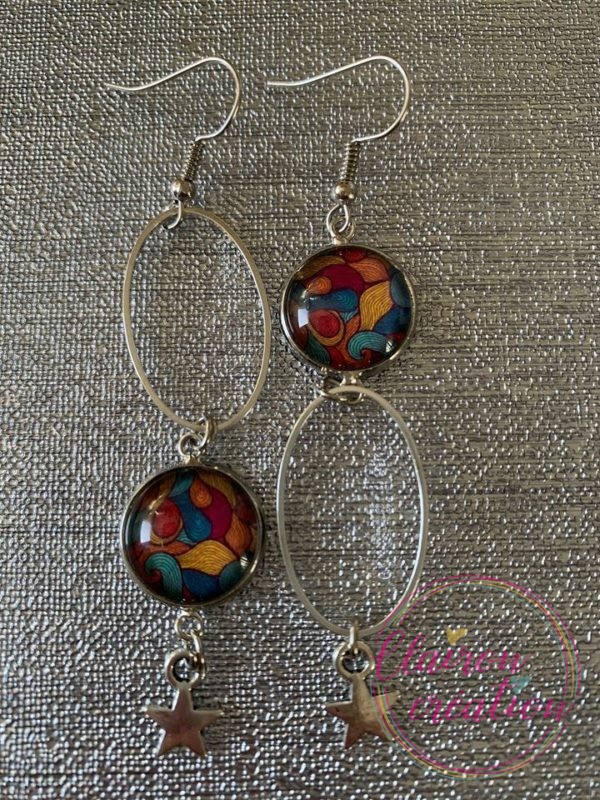 Boucles pendantes Mix de couleurs