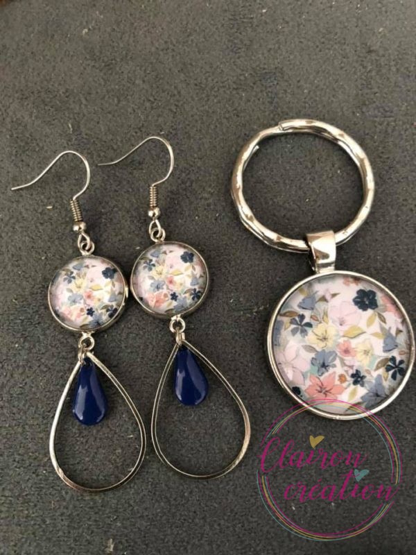 Parure Fleurs Pastel