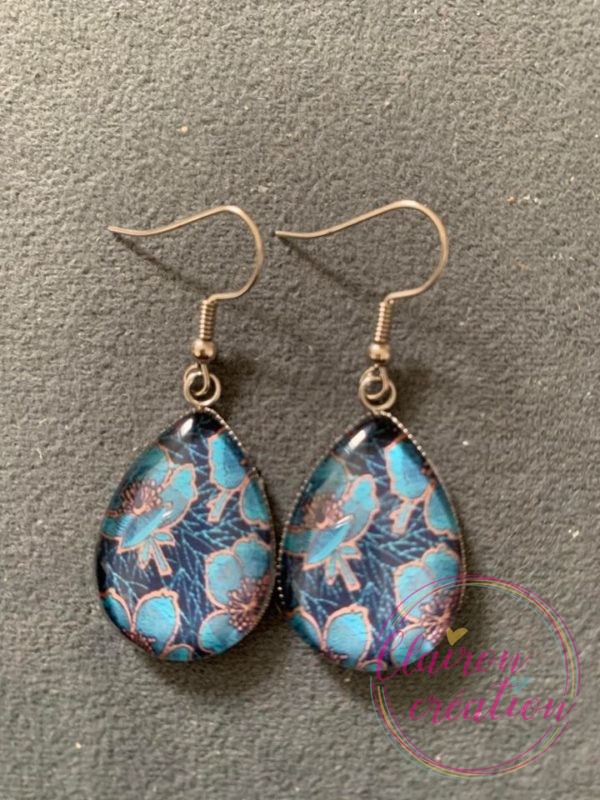 Boucles goutte Fleurs de Lotus