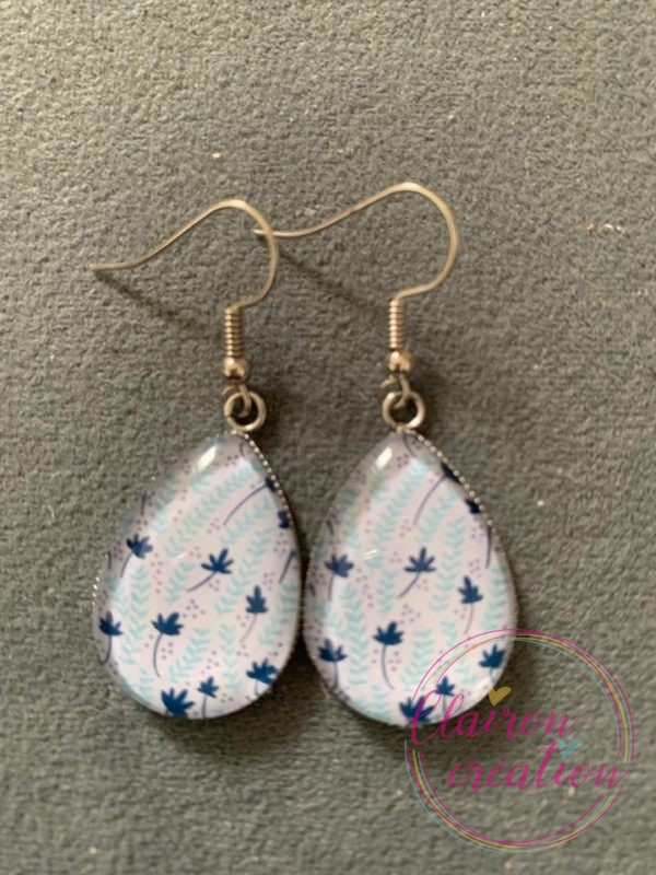 Boucles goutte Fleurs d'automne