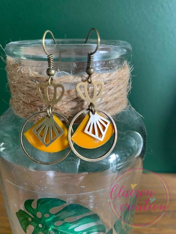 Boucles Mulan Moutarde