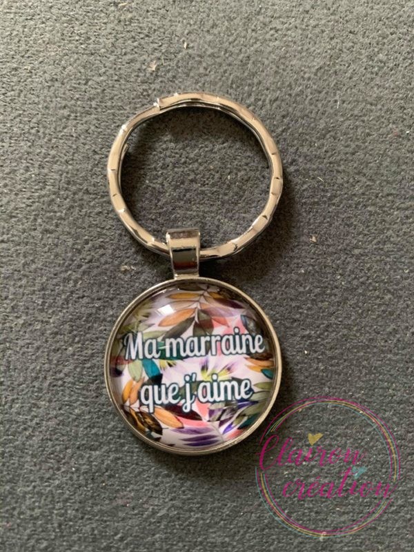 Porte Clé Ma Marraine que J'aime