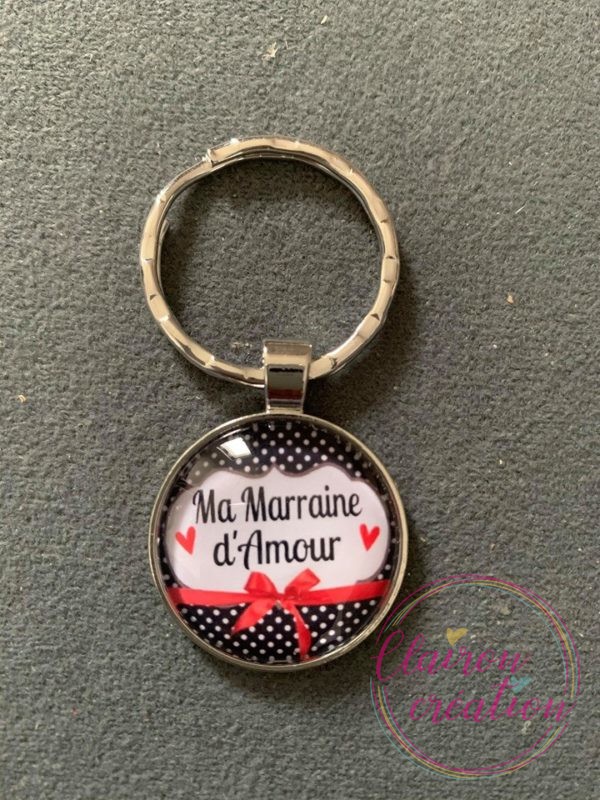 Porte Clé Ma Marraine d'Amour