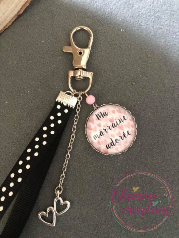 Porte Clé ma Marraine adorée