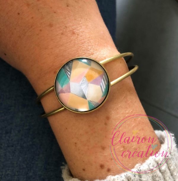 Bracelet Manchette Formes Géométriques