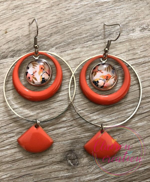 Boucles EVIE Créole Corail (6)