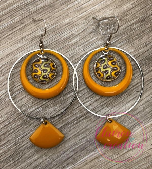 Boucles EVIE Créole Moutarde (13)