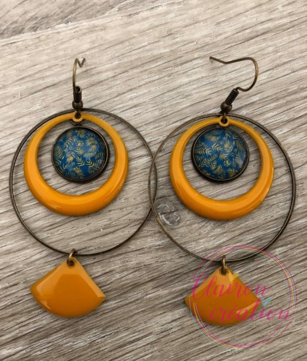 Boucles EVIE Créole Moutarde (15)