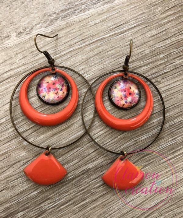 Boucles EVIE Créole Corail (7)