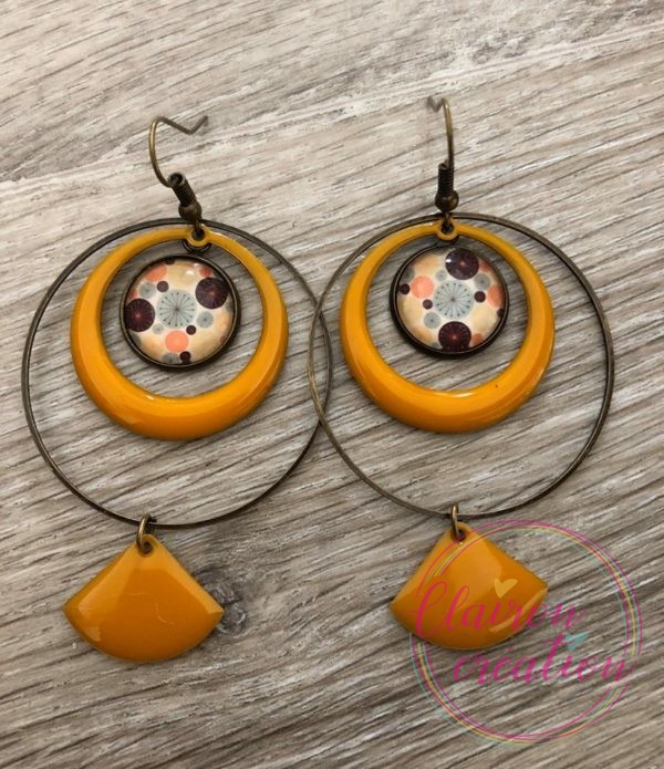 Boucles EVIE Créole Moutarde (11)