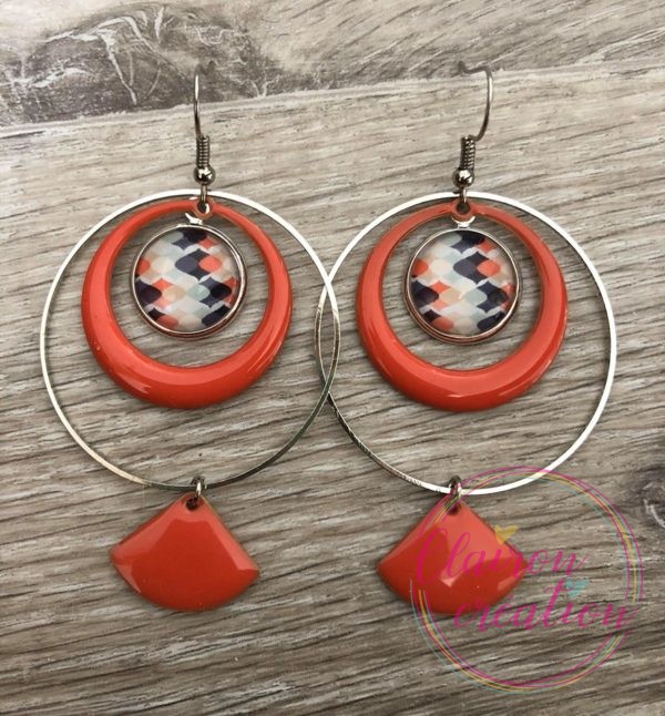 Boucles EVIE Créole Corail (8)
