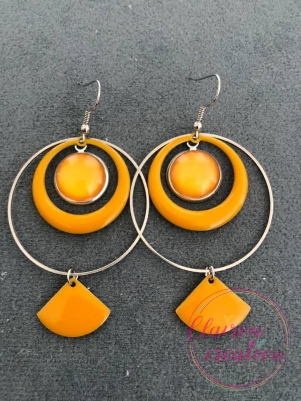 Boucles EVIE Créole Moutarde (16)