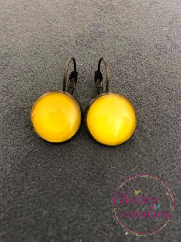 Boucles dormeuses Jaune