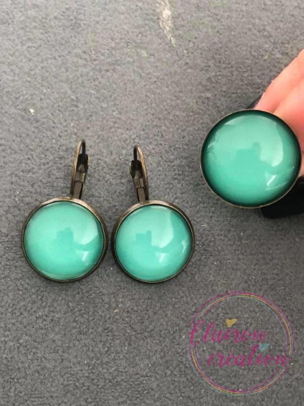Parure Bleu Vert
