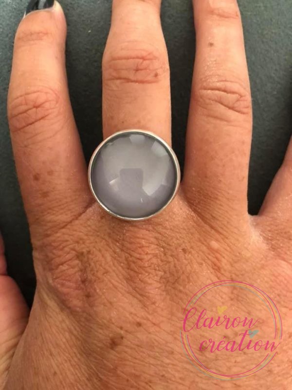 Bague Gris Argentée
