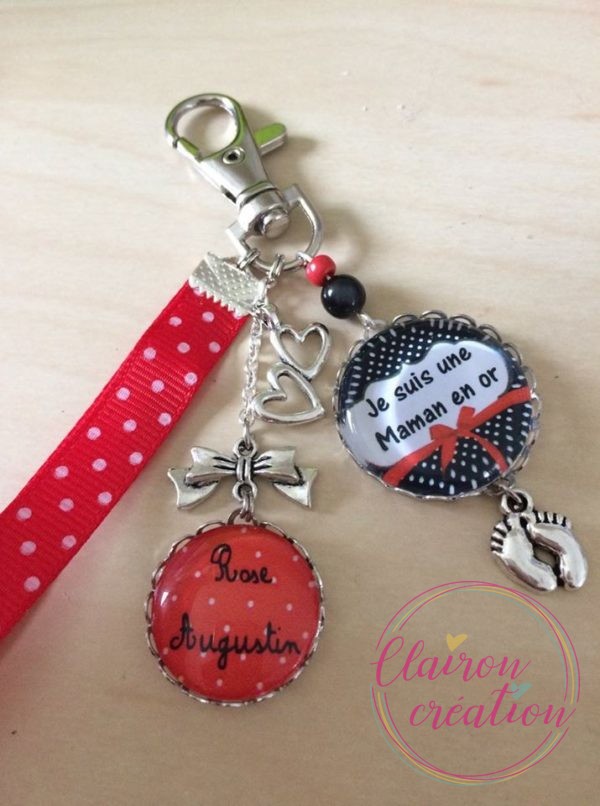 Porte Clé une Maman en Or