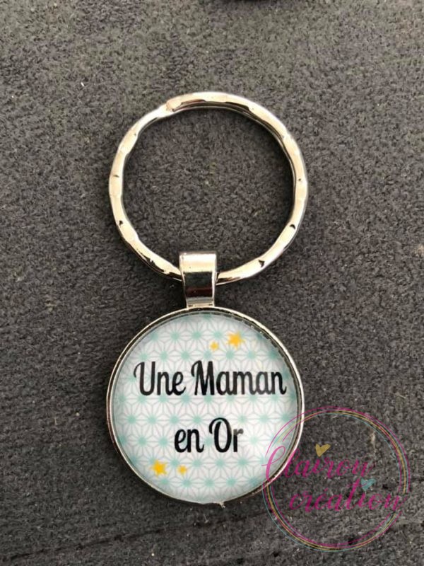 Porte Clé une maman en or (2)