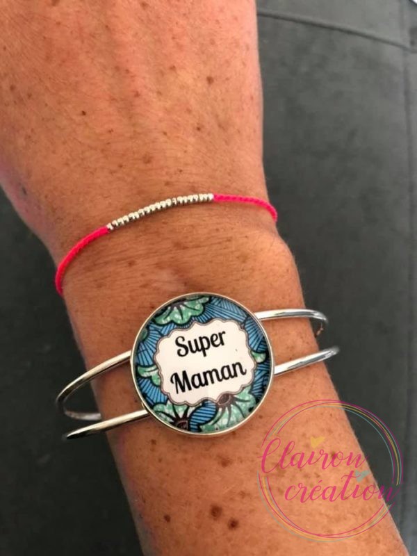 Bracelet Manchette Super Maman