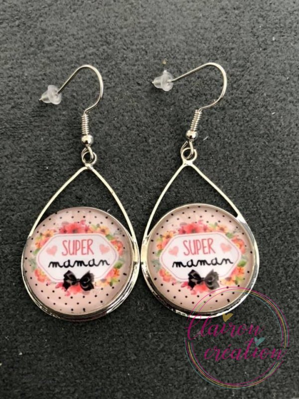 Boucles Triangles Super Maman