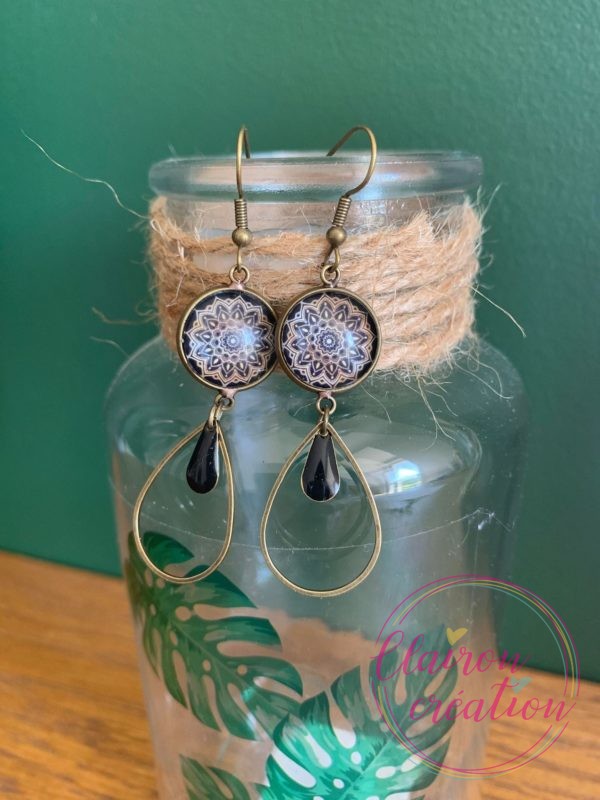 Boucles pendantes Mandala