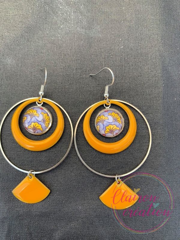 Boucles EVIE Créole Moutarde (17)