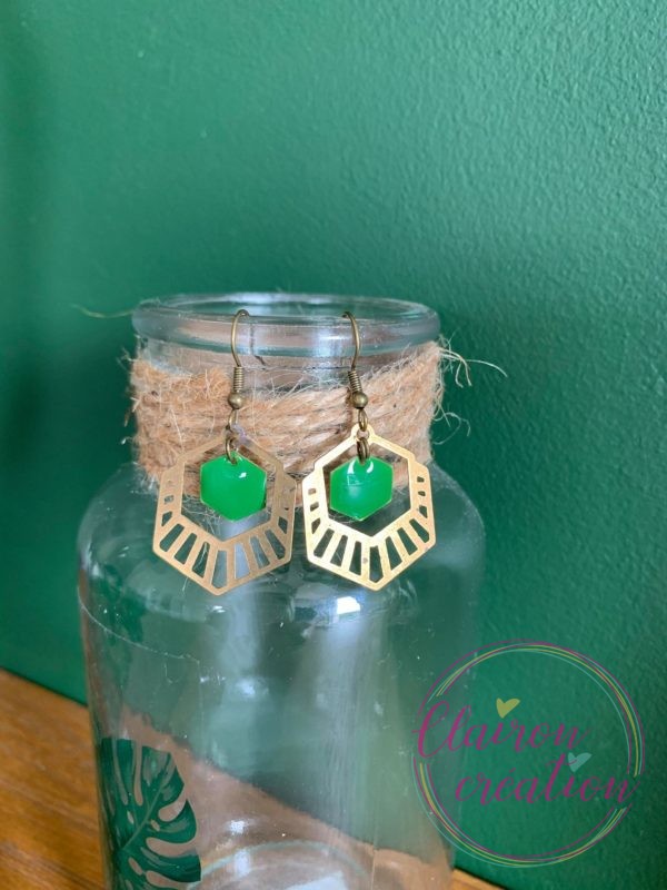 Boucles Cuivrées Hexagonale (3)