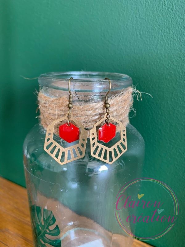 Boucles Cuivrées Hexagonale (1)