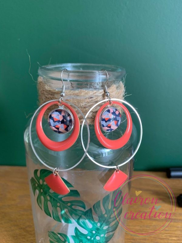 Boucles EVIE Créole Corail (9)