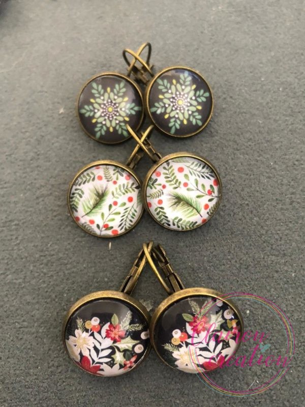 Boucles dormeuses Noël (3)